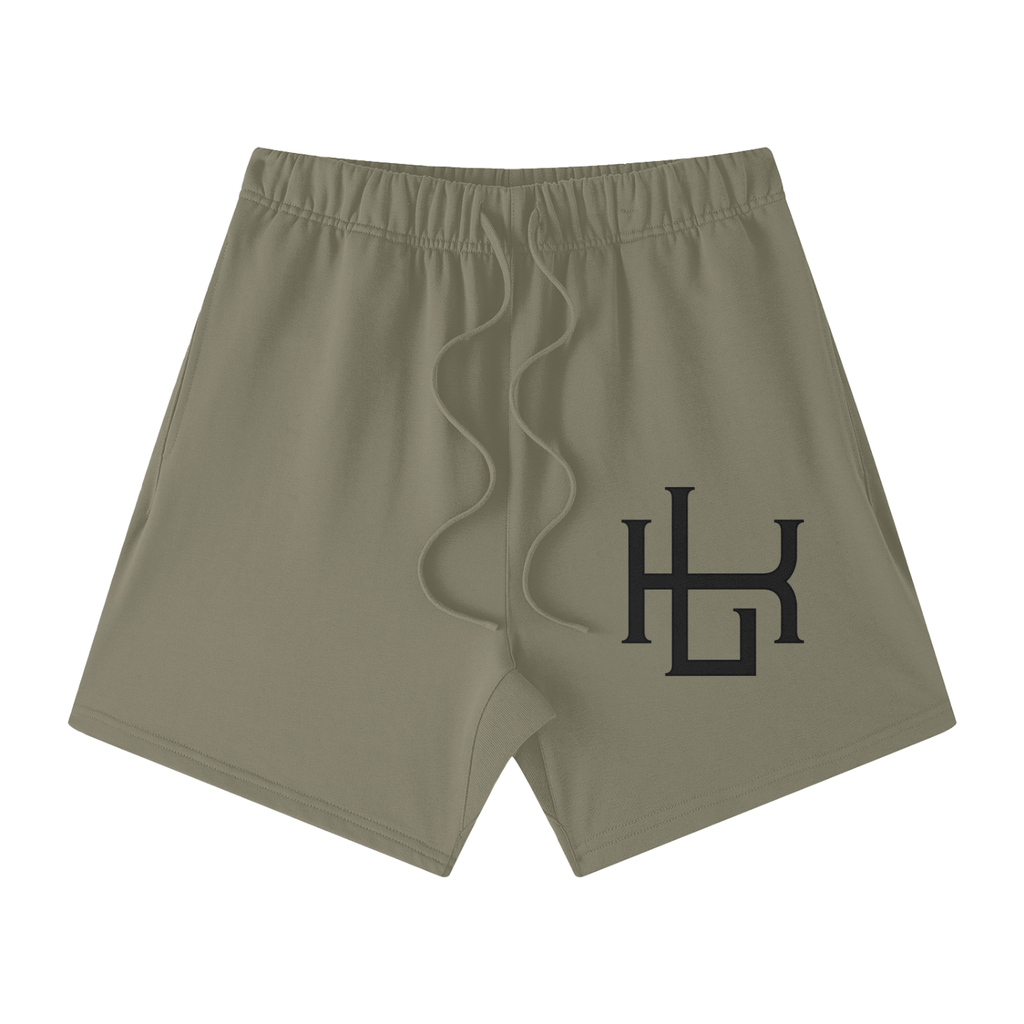 Streetwear Unisex Heavyweight Earth Tone Loose Fit Cotton Shorts - LavishKings