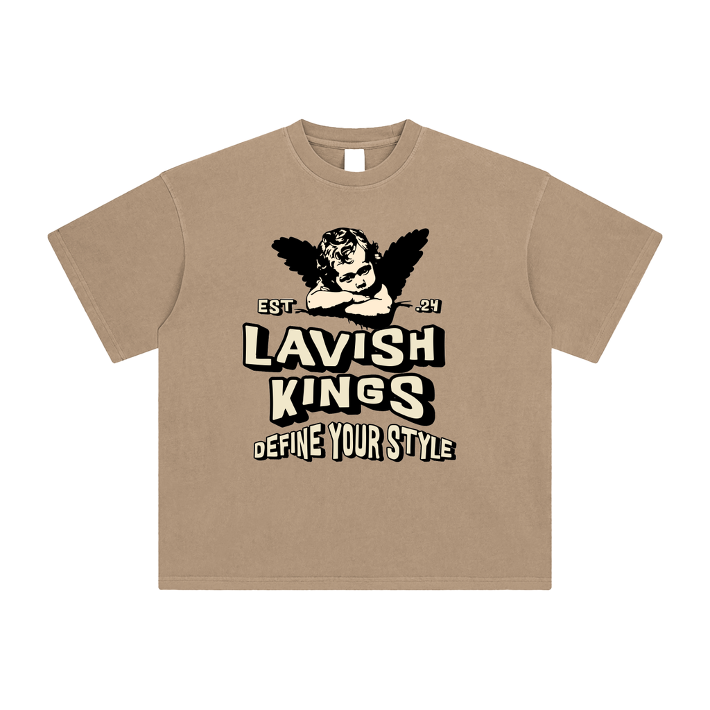Enzyme Washed T-Shirt - LavishKings