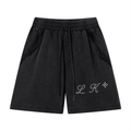 Unisex Vintage Wash Raw Edge Shorts