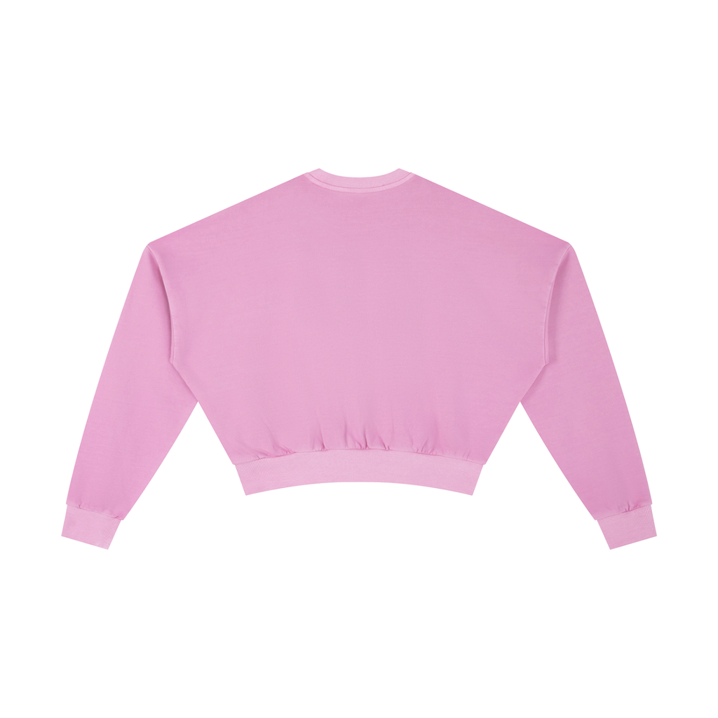 Vintage Washed Cropped Sweatshirt - LavishKings