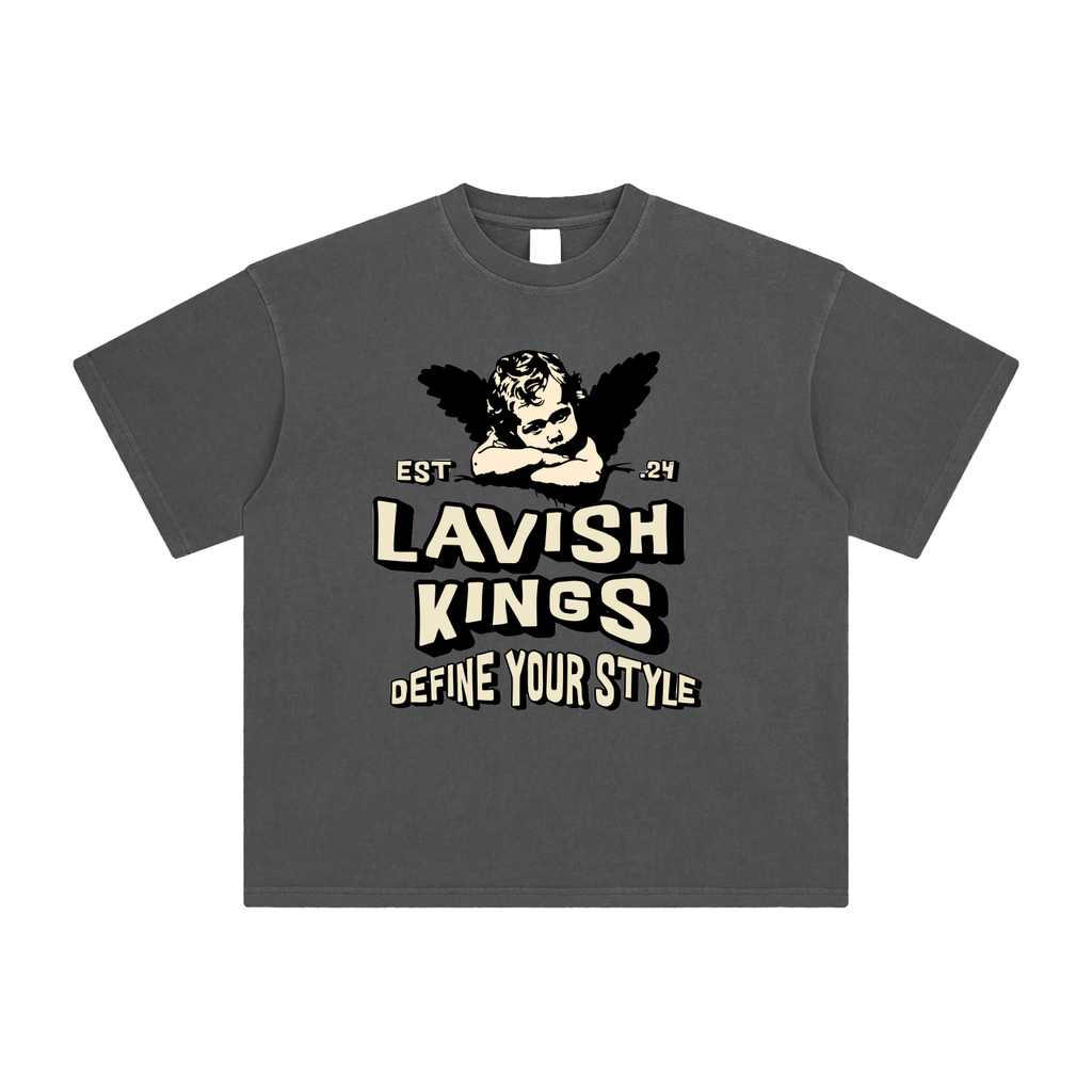 Enzyme Washed T-Shirt - LavishKings