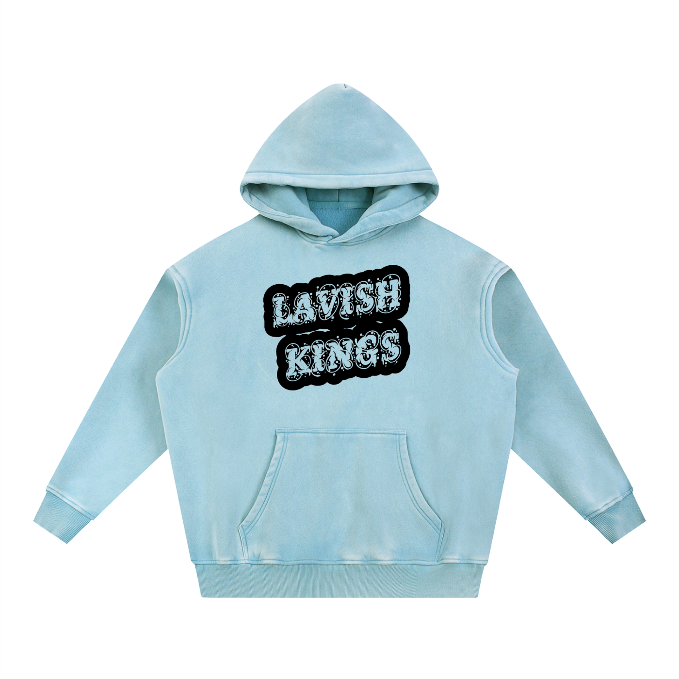 Snow Wash Fleece Oversize Hoodie