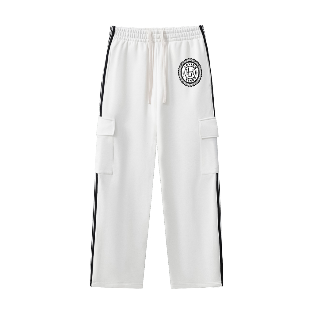 Side Stripe Straight-Leg Pants - LavishKings