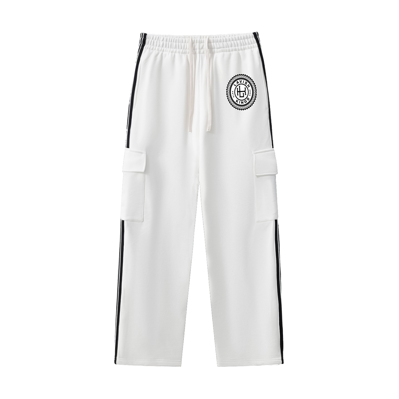 Side Stripe Straight-Leg Pants