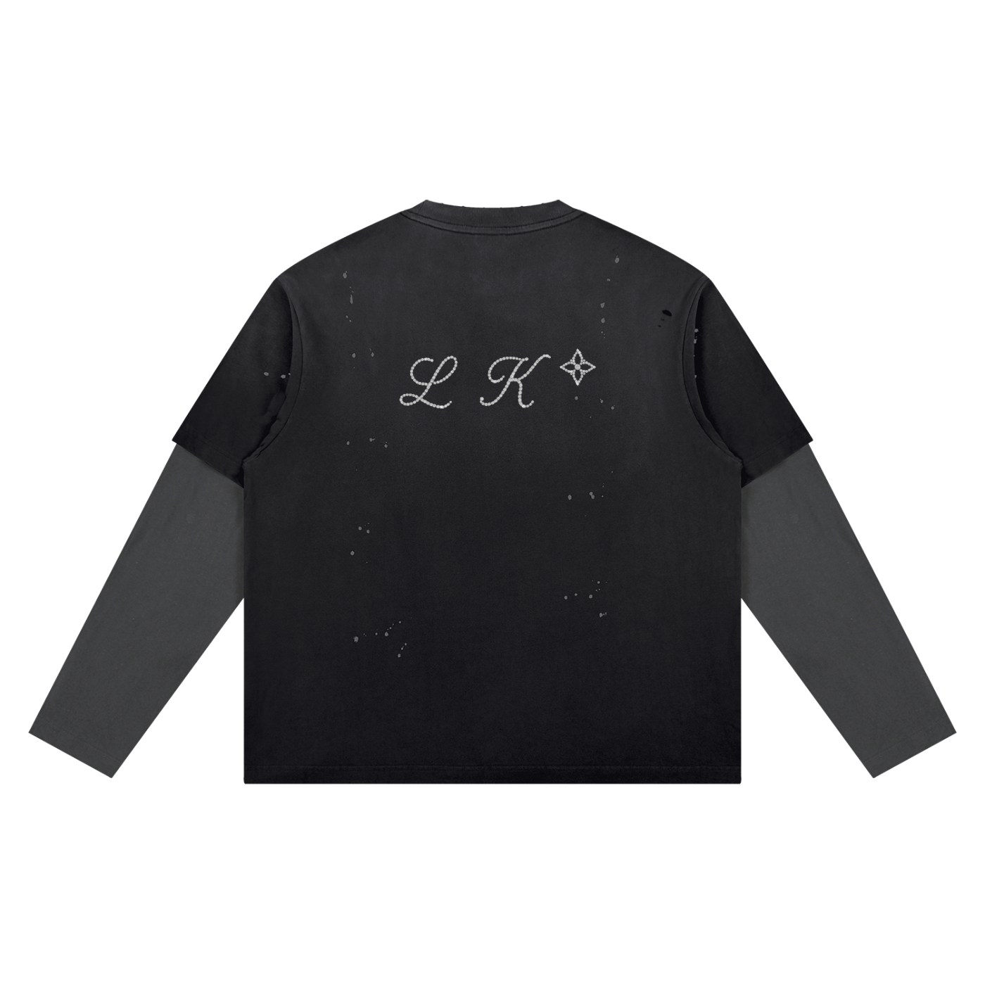 Unisex Vintage Wash Distressed Layer T-Shirt