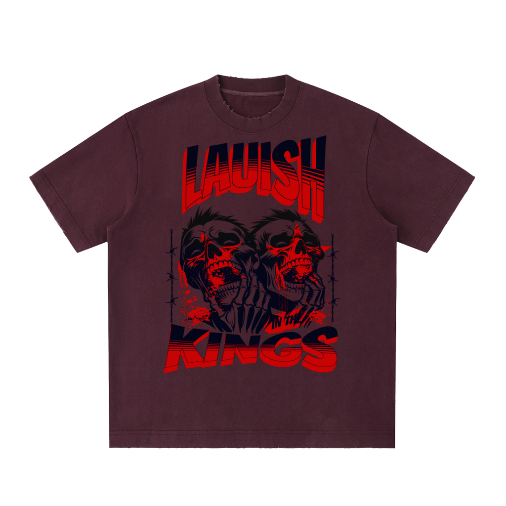Heavyweight Vintage Washed Frayed T-Shirt