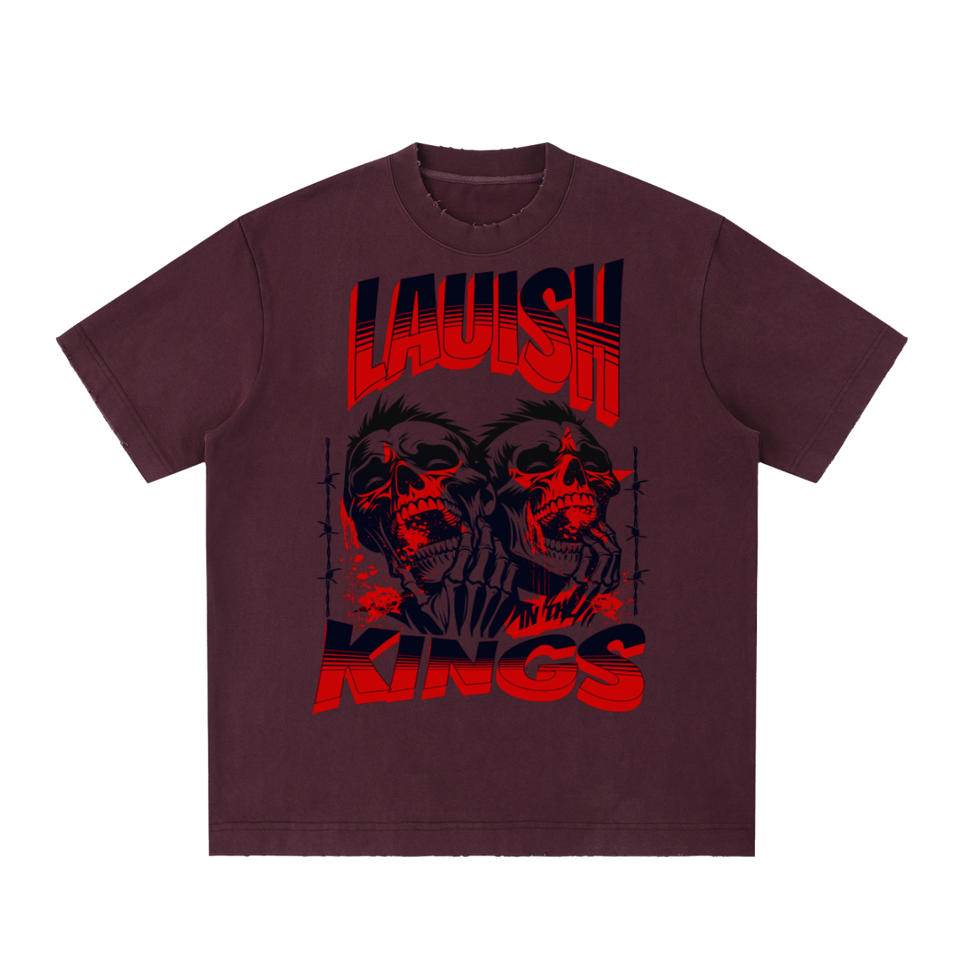 Heavyweight Vintage Washed Frayed T-Shirt