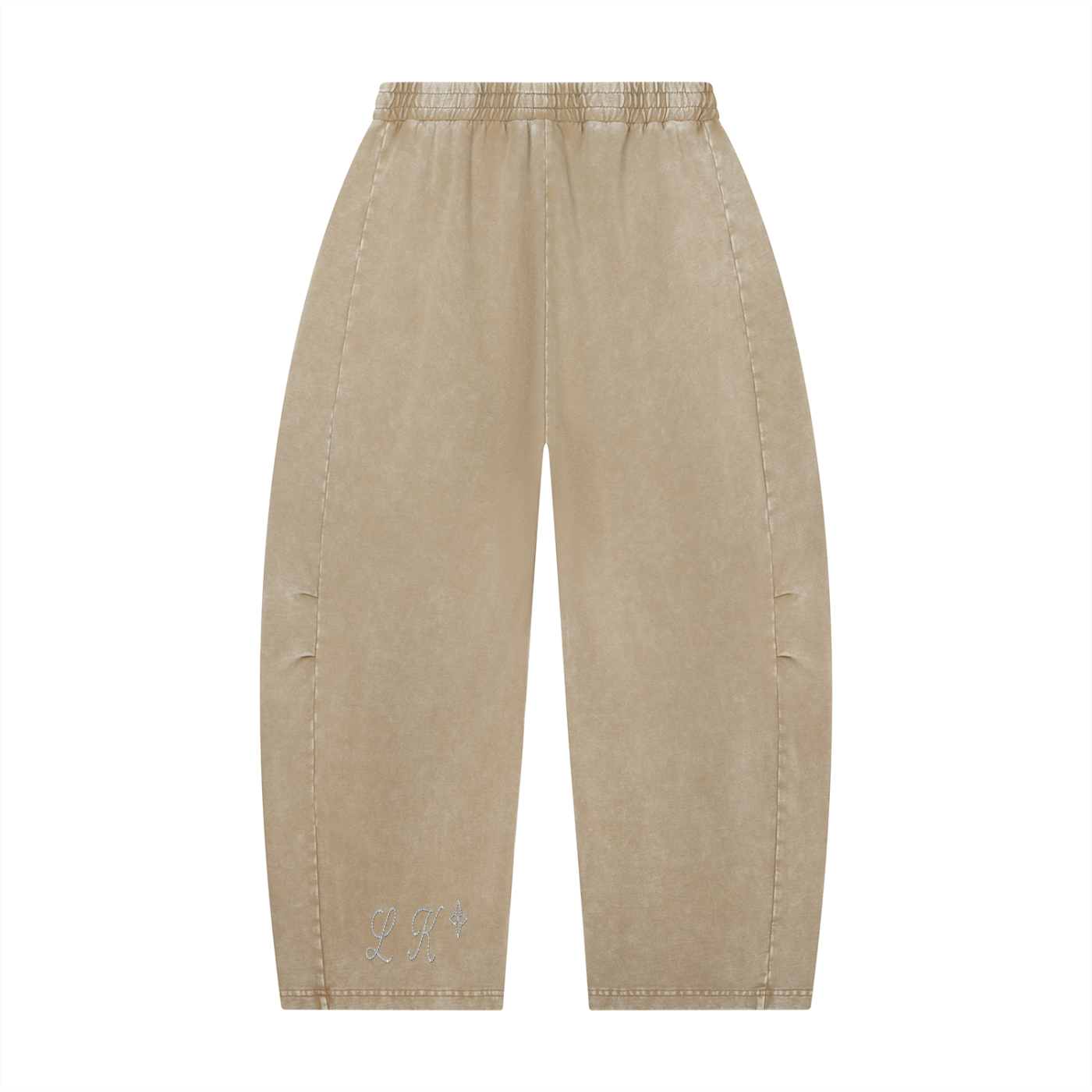 Unisex Mineral Wash Barrel Leg Pants