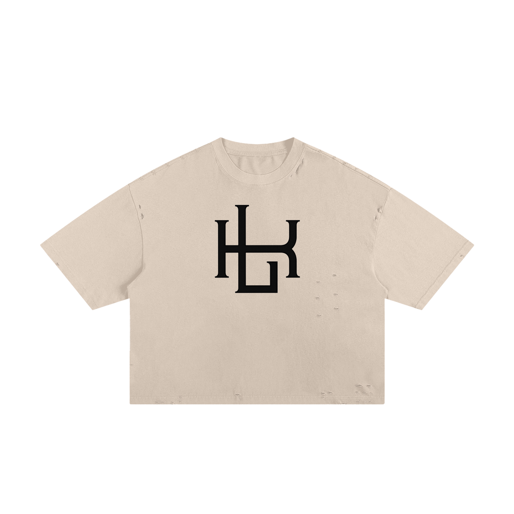 Classic Frayed Boxy Tee - LavishKings