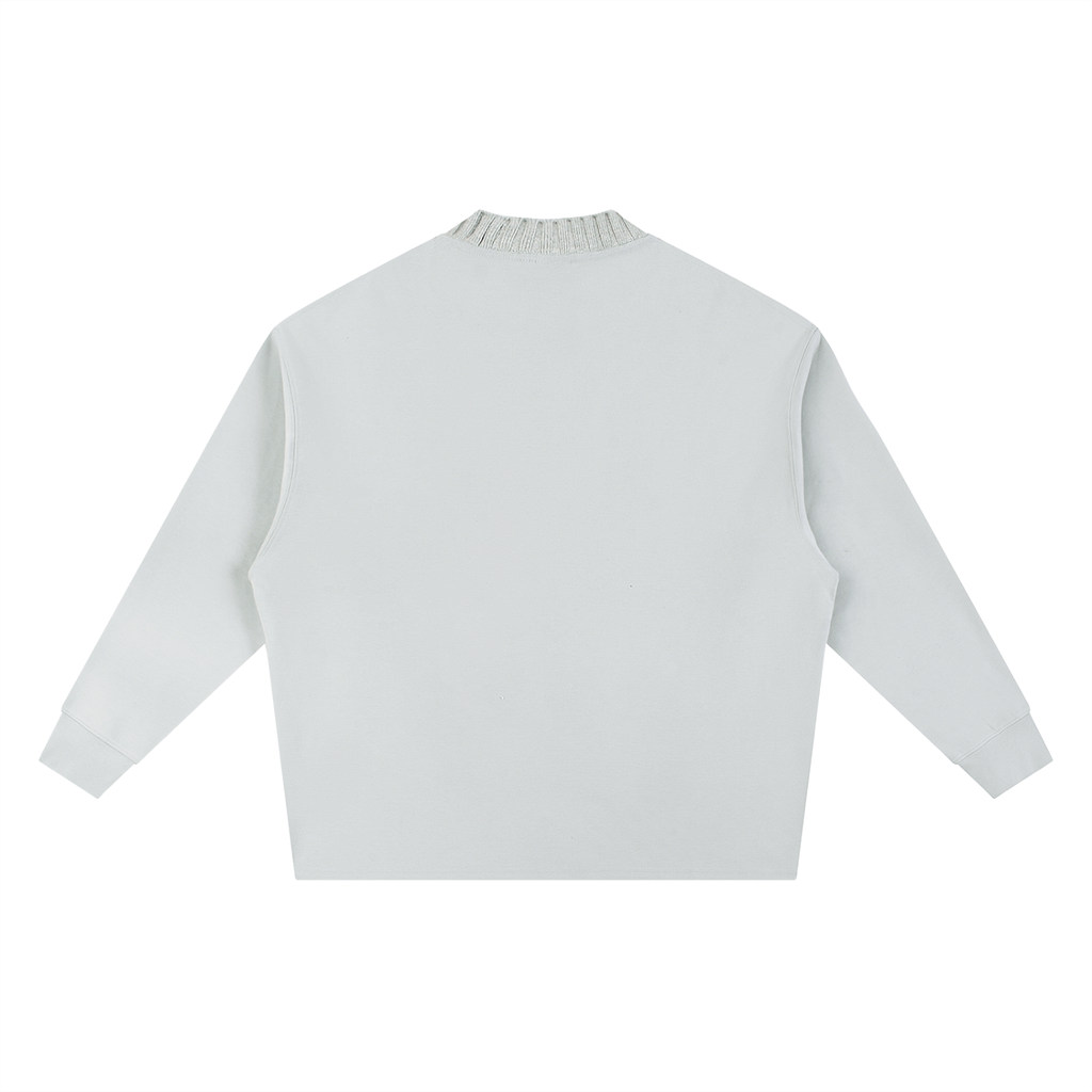 Knitted Round Neck Oversize Sweatshirt