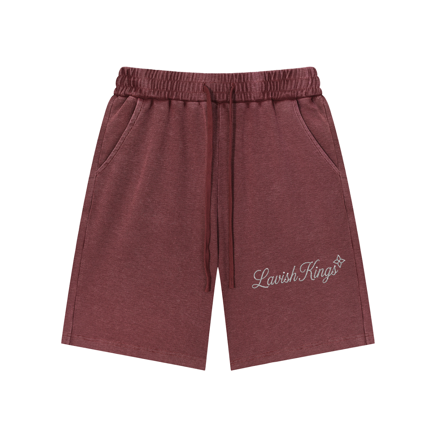 Mineral Wash Waffle Knit Shorts