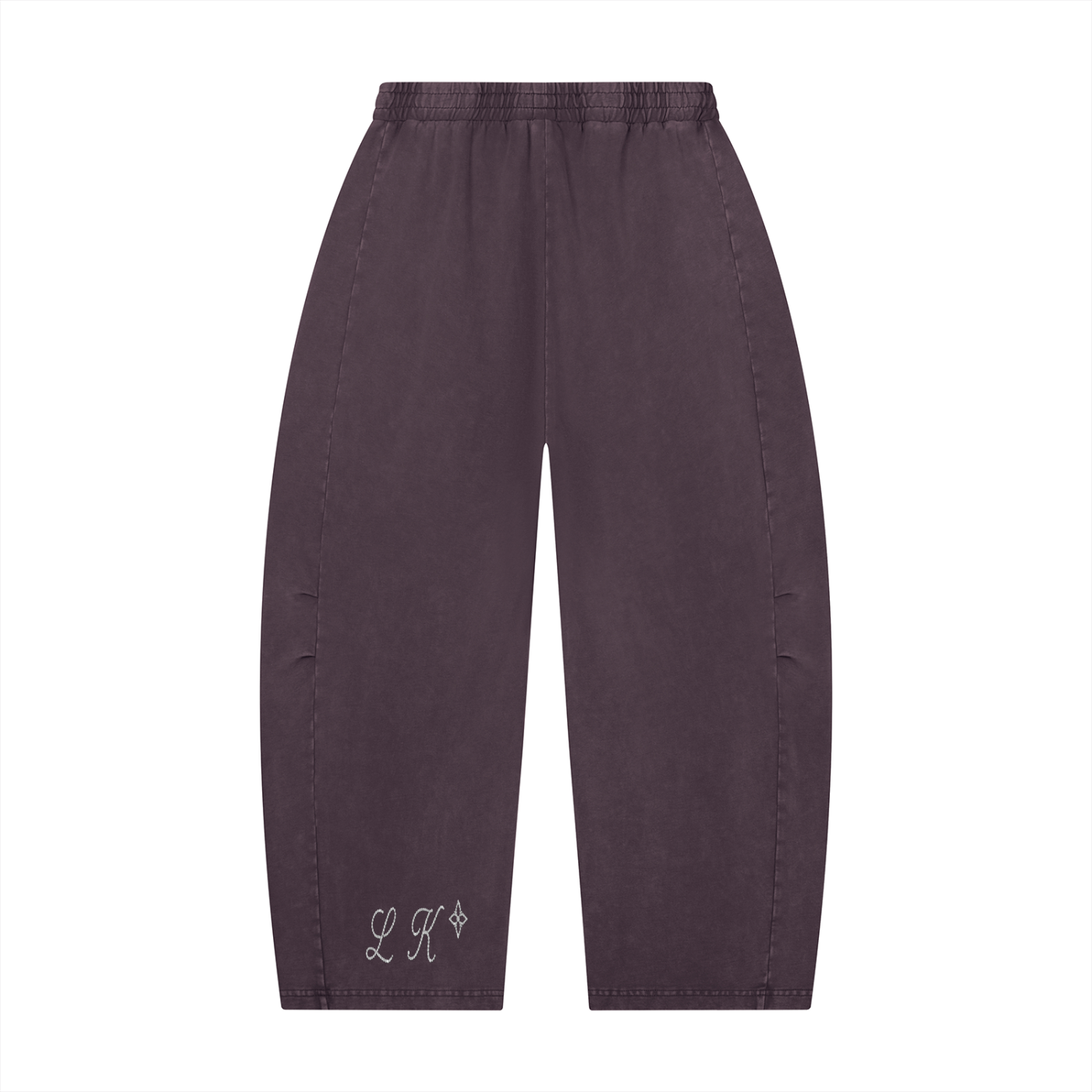 Unisex Mineral Wash Barrel Leg Pants