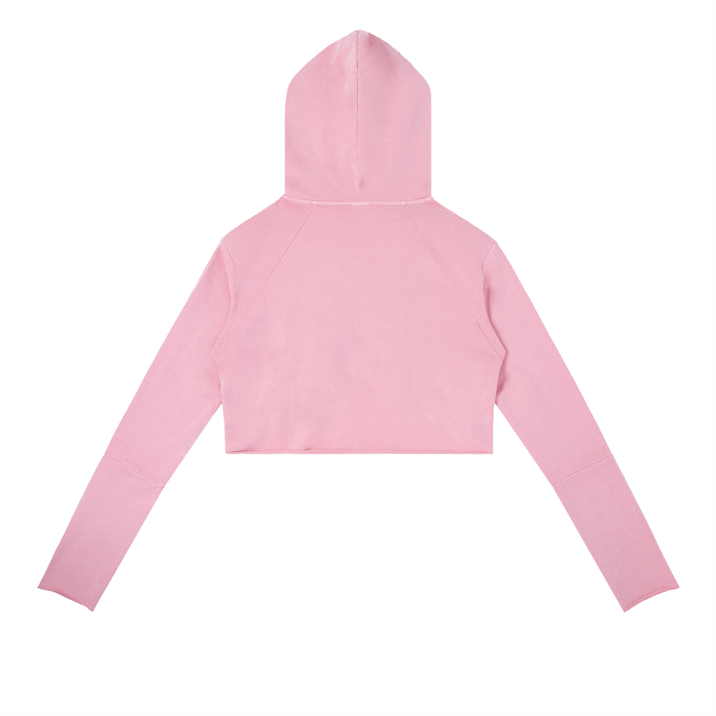 Vintage Washed Raw Edge Hoodie - LavishKings