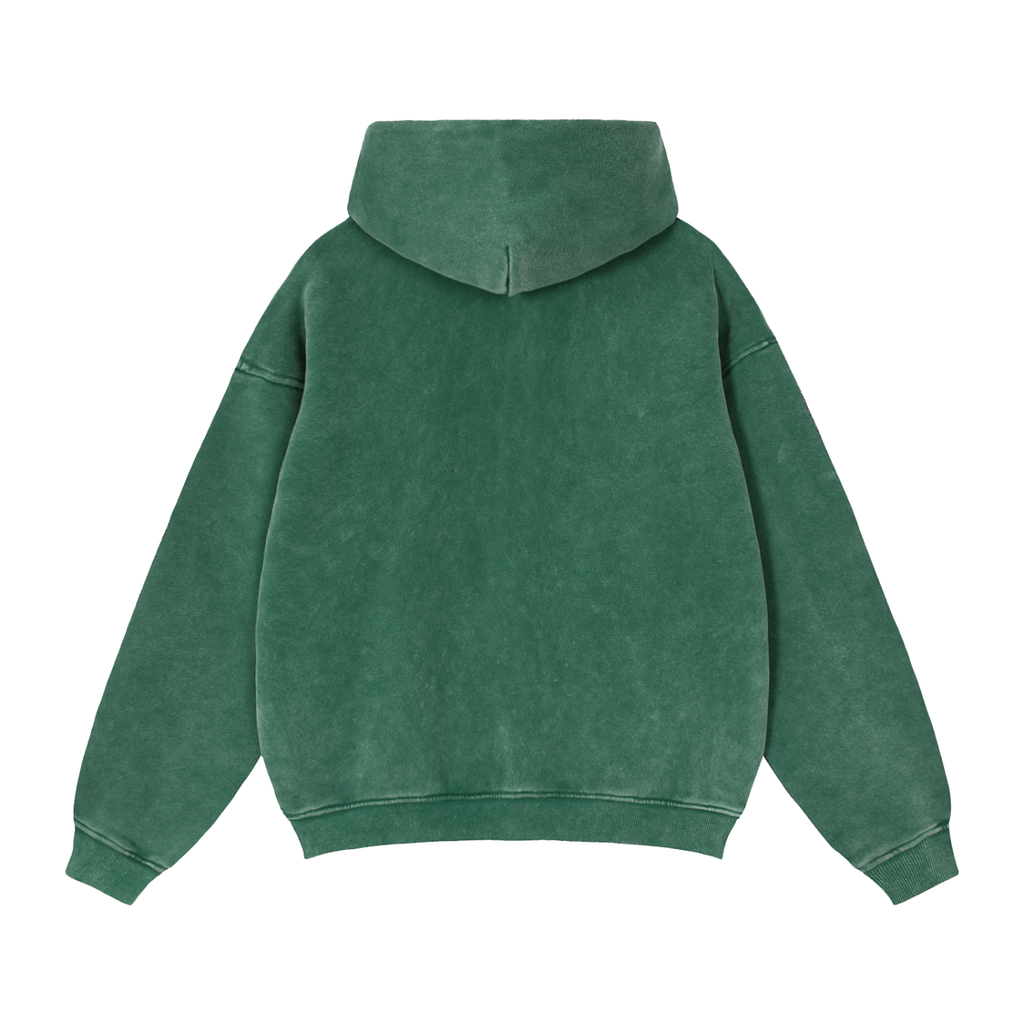 Zip-Through Boxy Fleece Hoodie - LavishKings