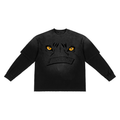 Sunfade Hand-Frayed Faux Two-Piece T-Shirt - LavishKings