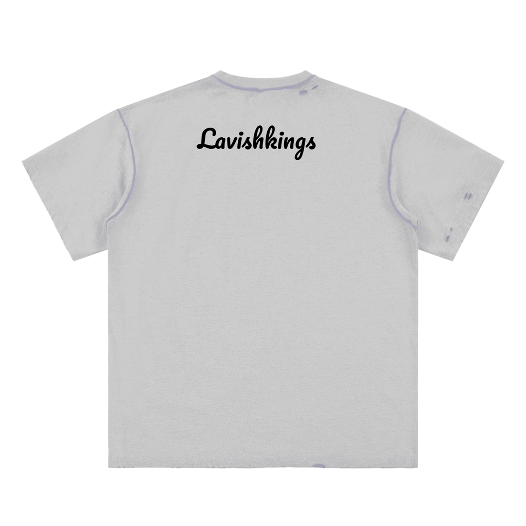 Hand-frayed Reversible T-shirt