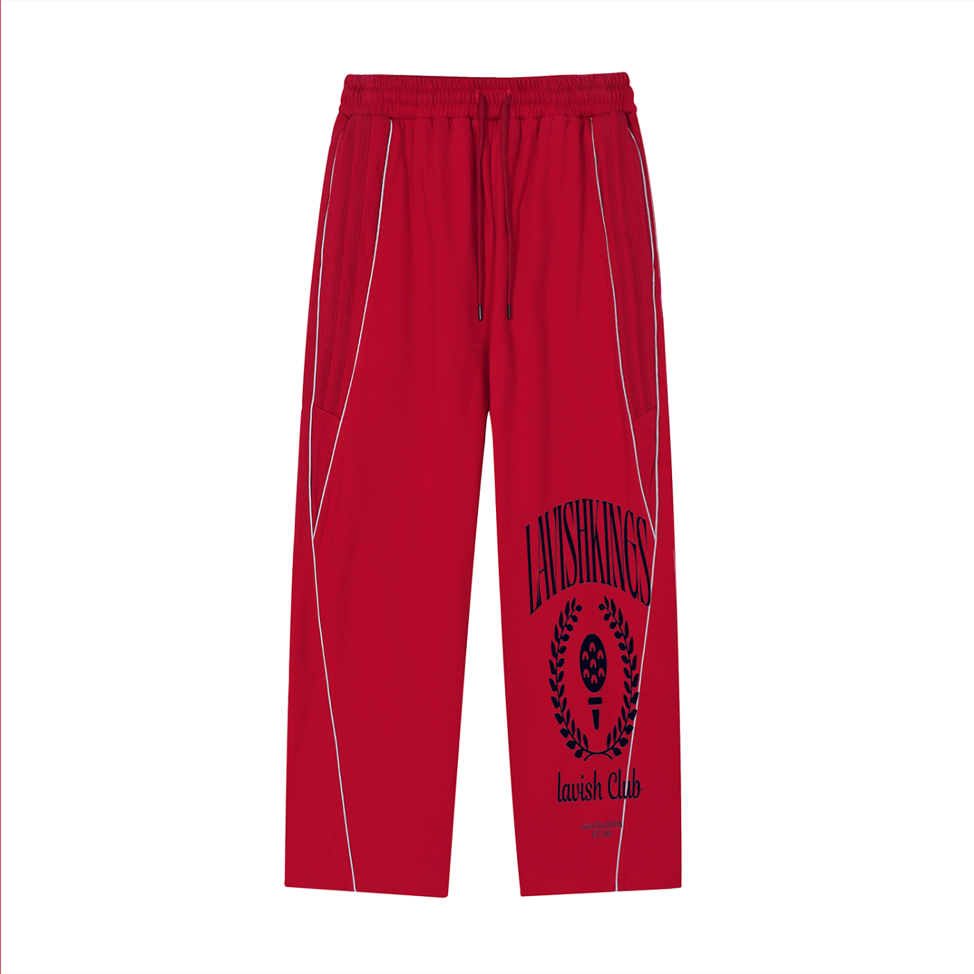 Reflection Striped Straight-Leg Sweatpants