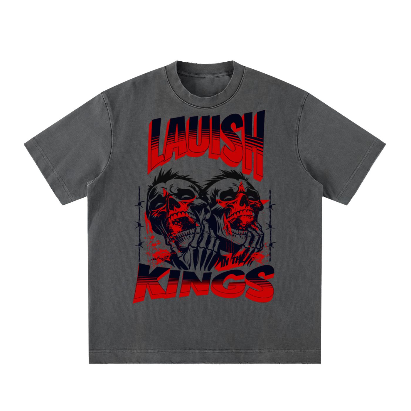 Heavyweight Vintage Washed Frayed T-Shirt