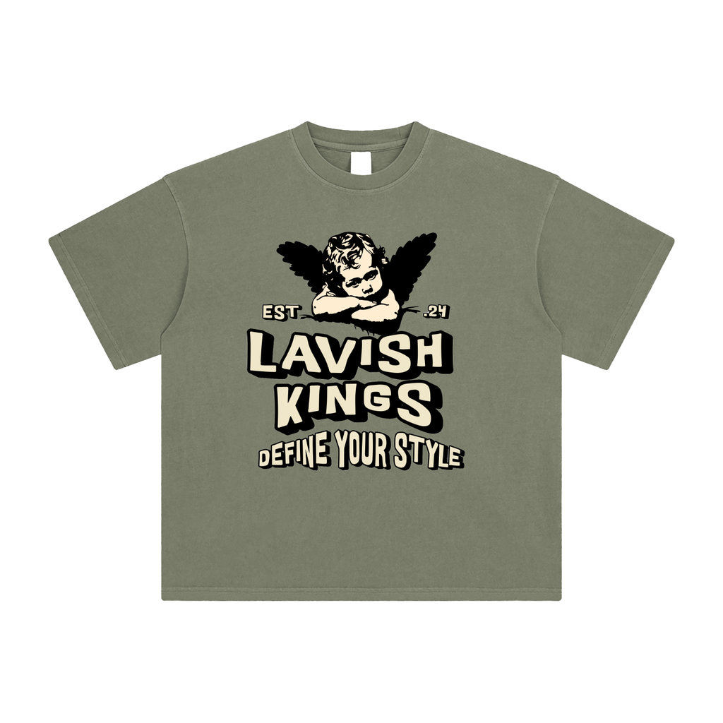 Enzyme Washed T-Shirt - LavishKings
