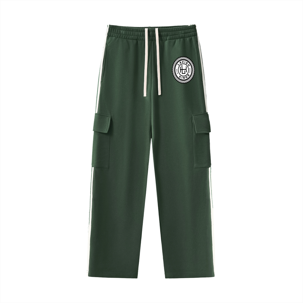 Side Stripe Straight-Leg Pants - LavishKings