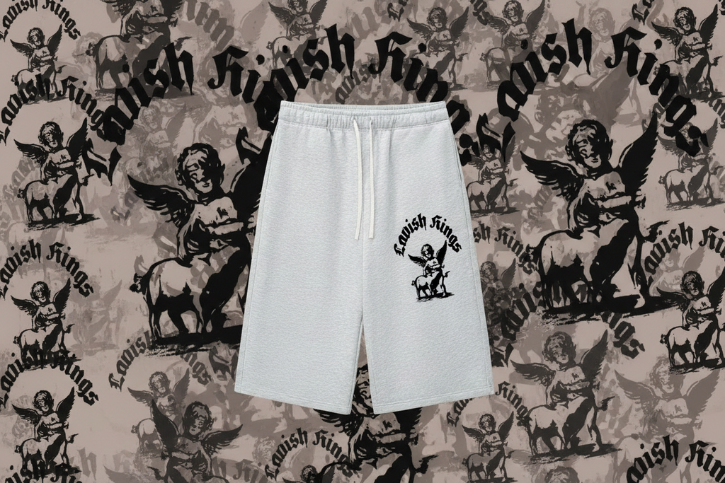Relaxed Drawstring Three-quarter Sweatpants - LavishKings