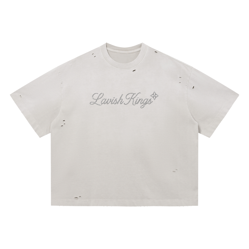 Vintage Washed Distressed Boxy Oversized T-Shirt