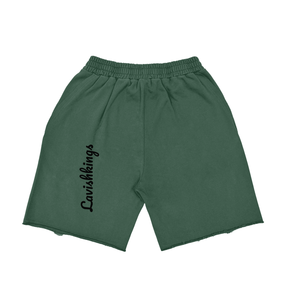 Heavyweight  Vintage Washed  Tiger Stripes Short Pants - 360 GSM - LavishKings