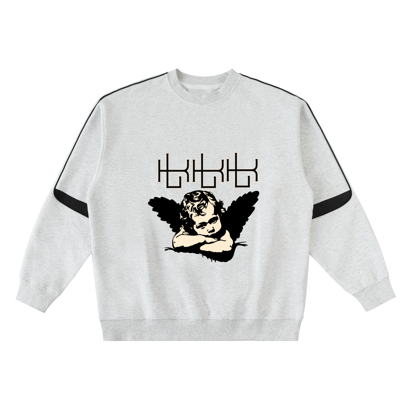 Oversized Crewneck Taped Sweatshirt