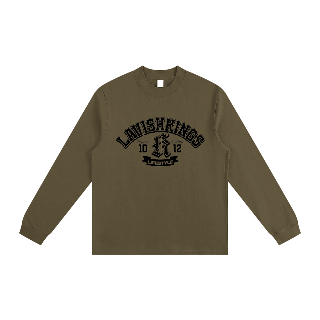 Essential Non-Shrink Mock Neck Sweatshirt - LavishKings