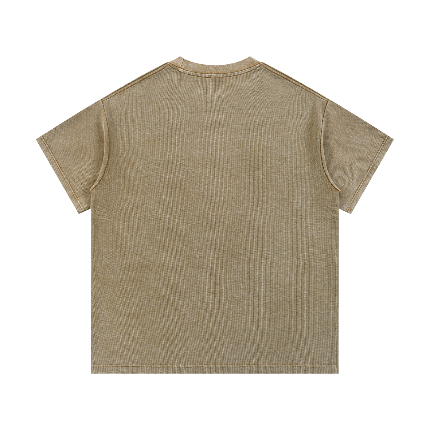 Mineral Wash Waffle Knit T-Shirt - LavishKings