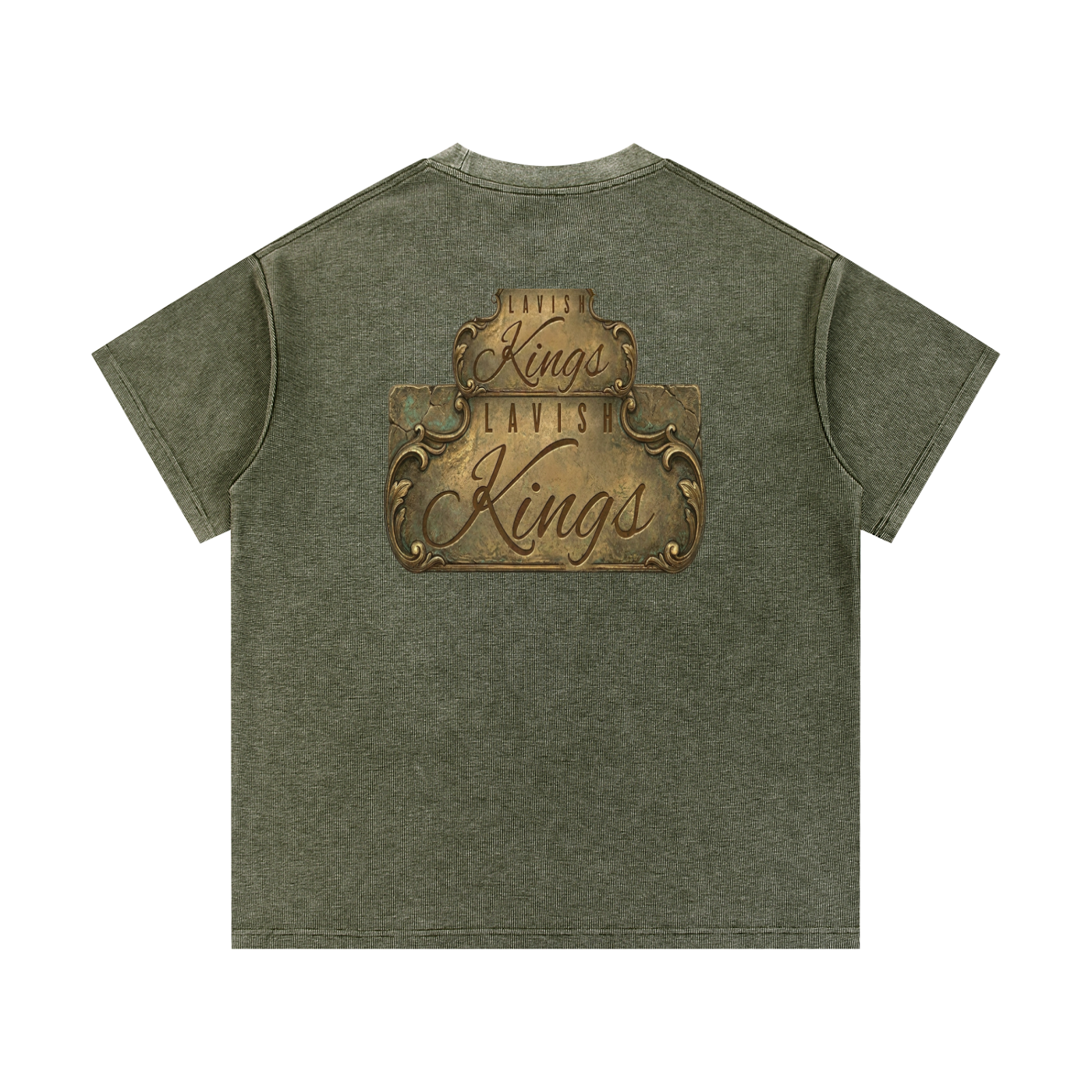 Mineral Wash Waffle Knit T-Shirt