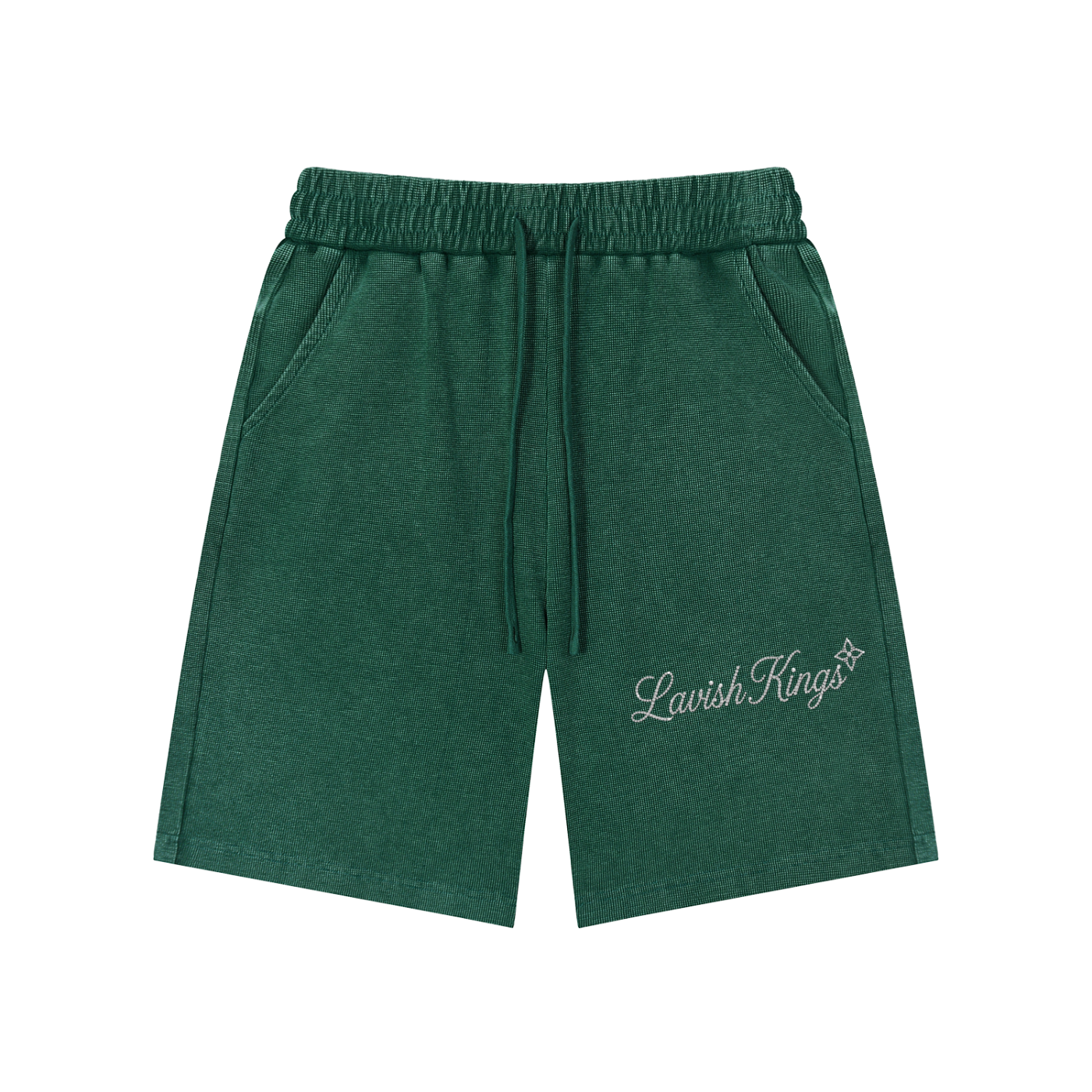 Mineral Wash Waffle Knit Shorts