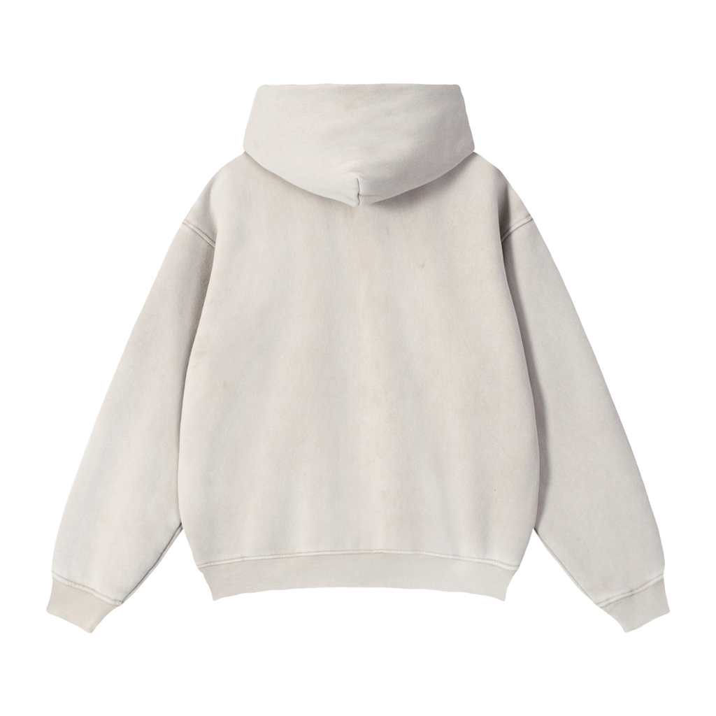 Zip-Through Boxy Fleece Hoodie - LavishKings