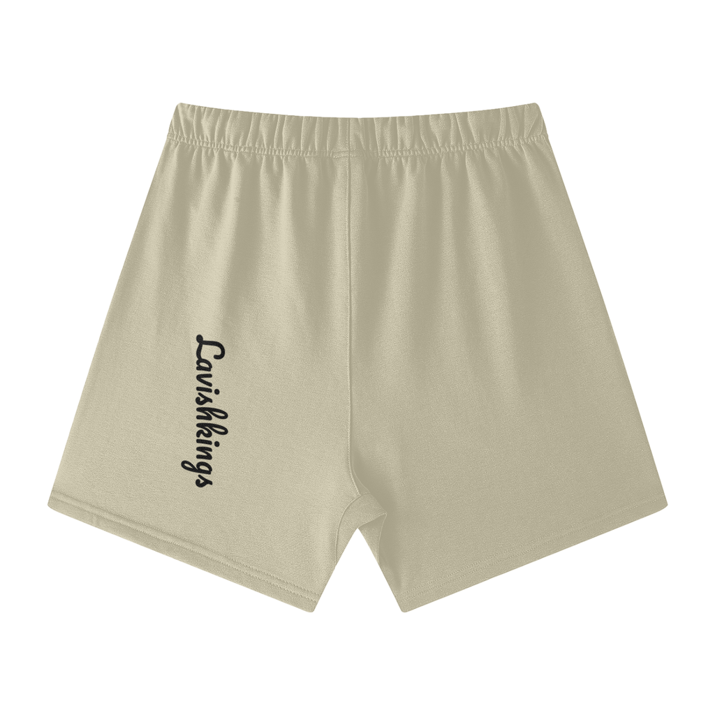 Streetwear Unisex Heavyweight Earth Tone Loose Fit Cotton Shorts - LavishKings