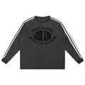 Snow Washed Contrast Tape Sweatshirt