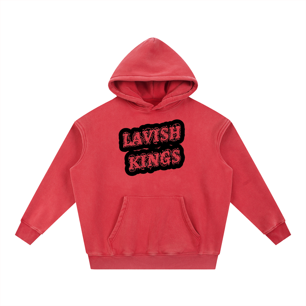 Snow Wash Fleece Oversize Hoodie - LavishKings