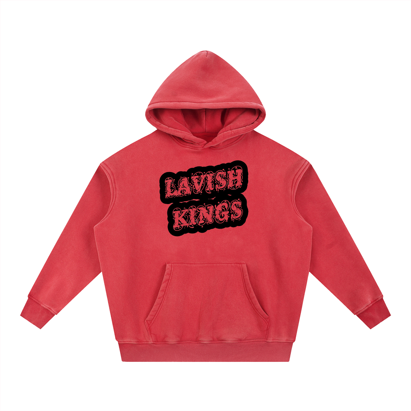 Snow Wash Fleece Oversize Hoodie