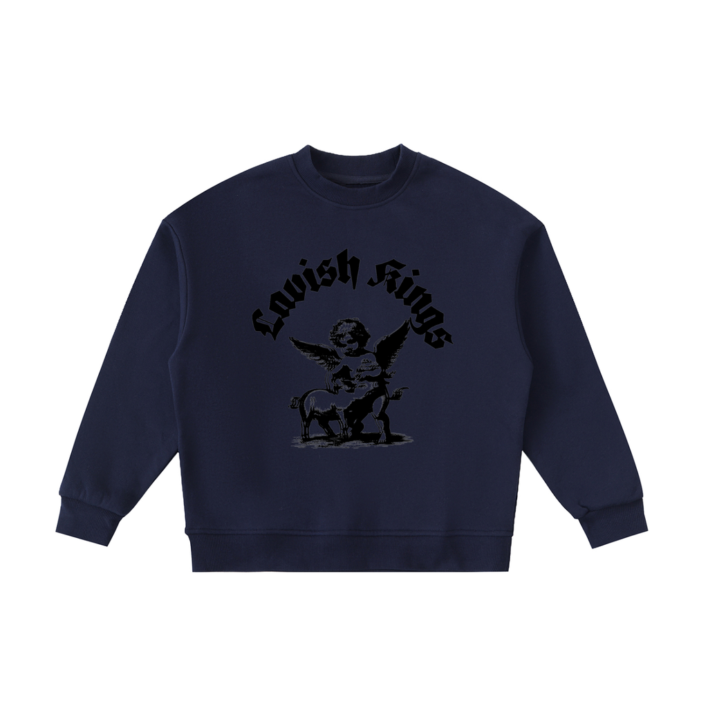Essential Fleece Kids' Crewneck Sweatshirt - LavishKings
