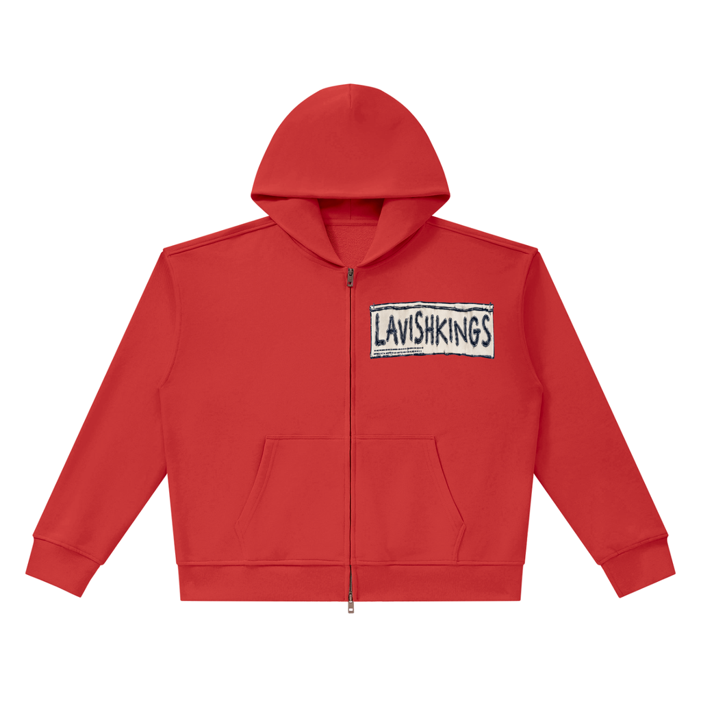 Unisex Heavyweight Full Zip Boxy Hoodie
