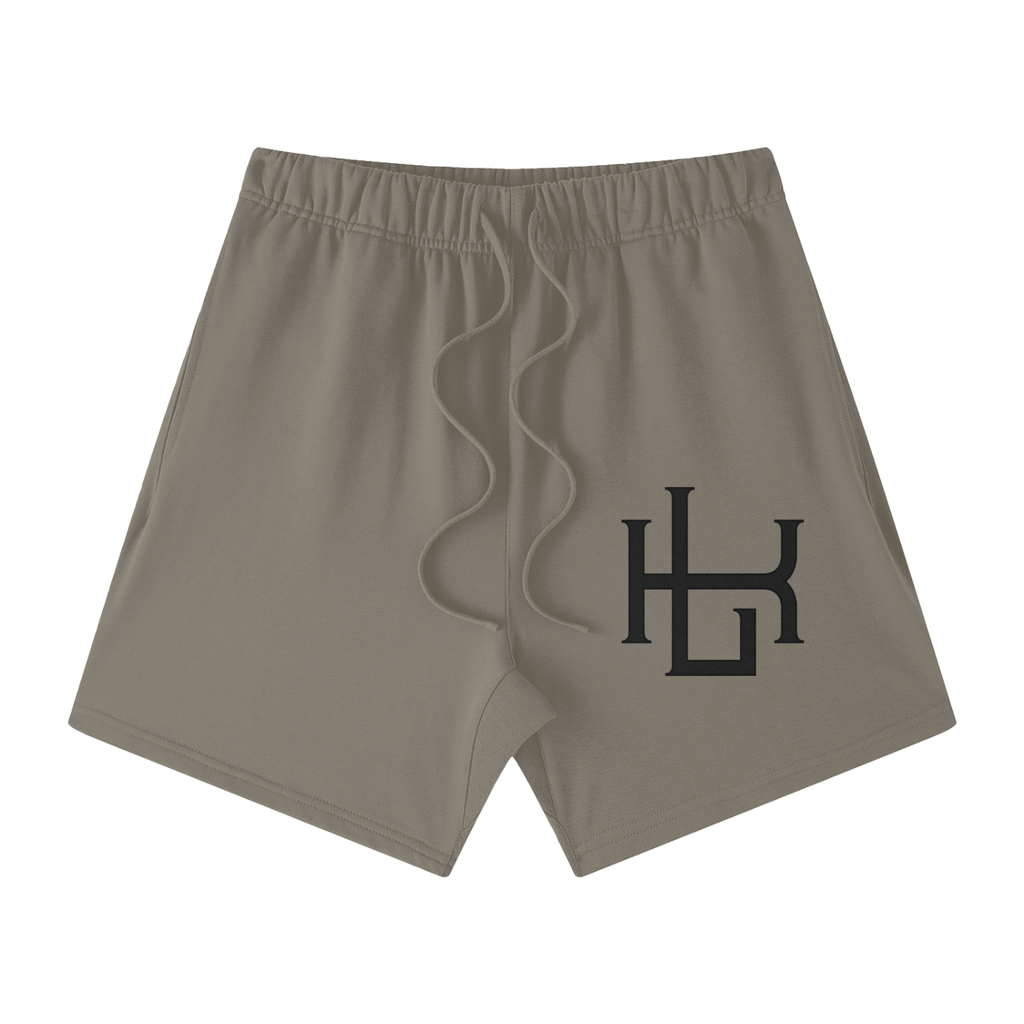 Streetwear Unisex Heavyweight Earth Tone Loose Fit Cotton Shorts - LavishKings