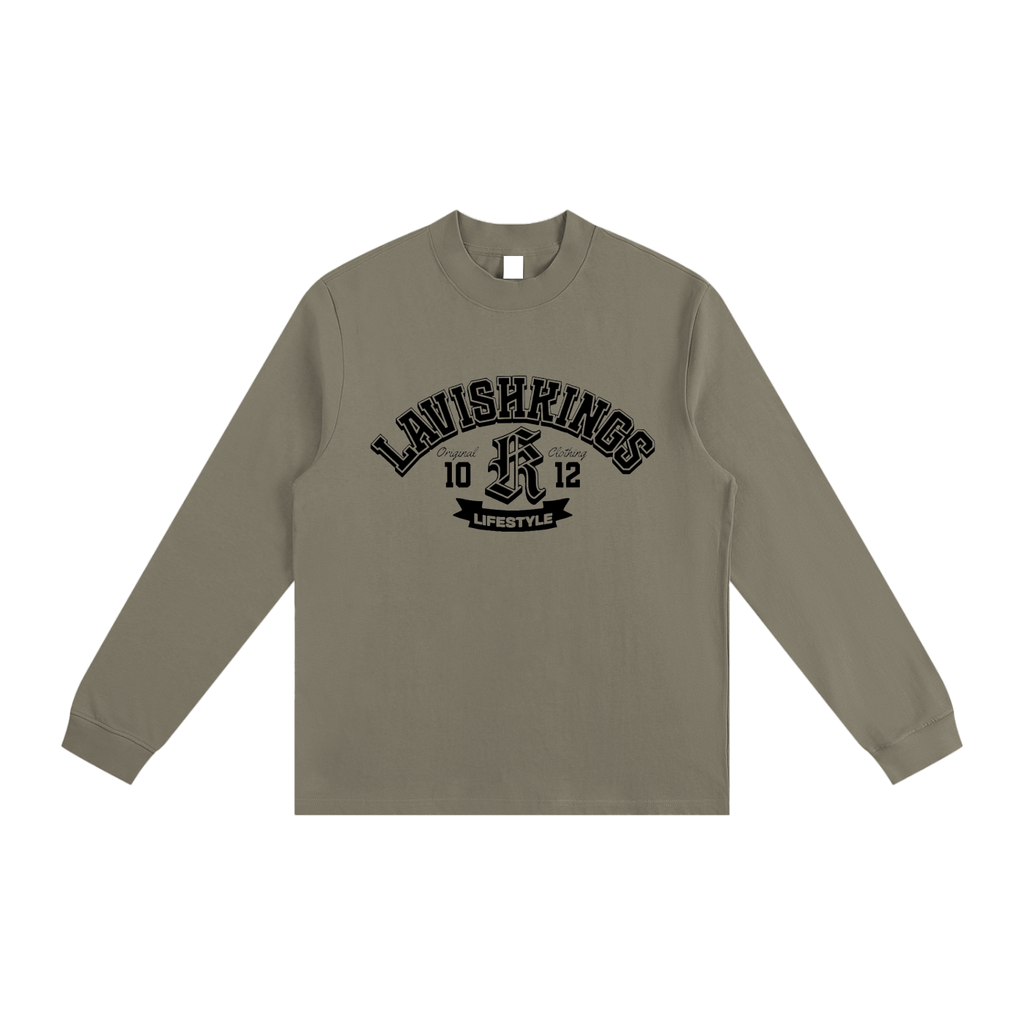 Essential Non-Shrink Mock Neck Sweatshirt - LavishKings