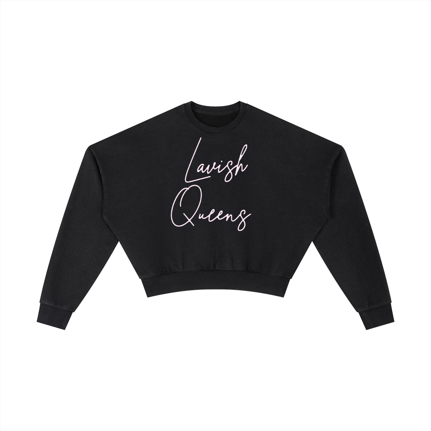Vintage Washed Cropped Sweatshirt - LavishKings