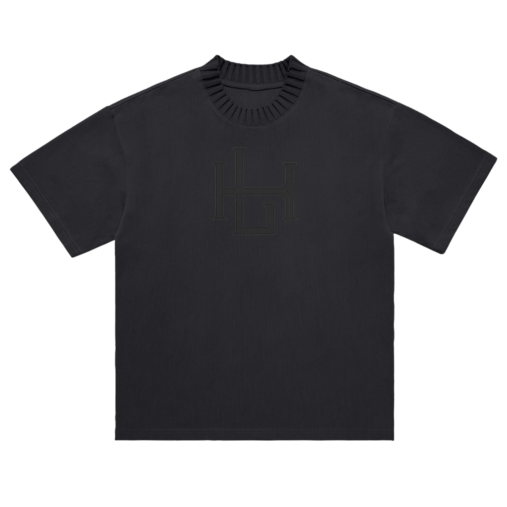 Heavyweight Knitted Round Neck T-Shirt - LavishKings