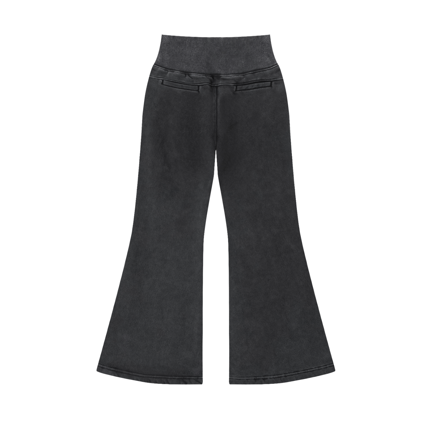 Vintage Washed Flared Fleece Pants - LavishKings