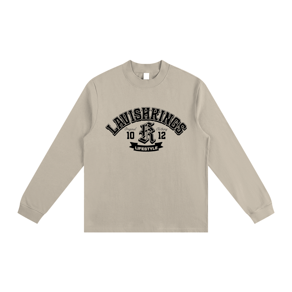 Essential Non-Shrink Mock Neck Sweatshirt - LavishKings