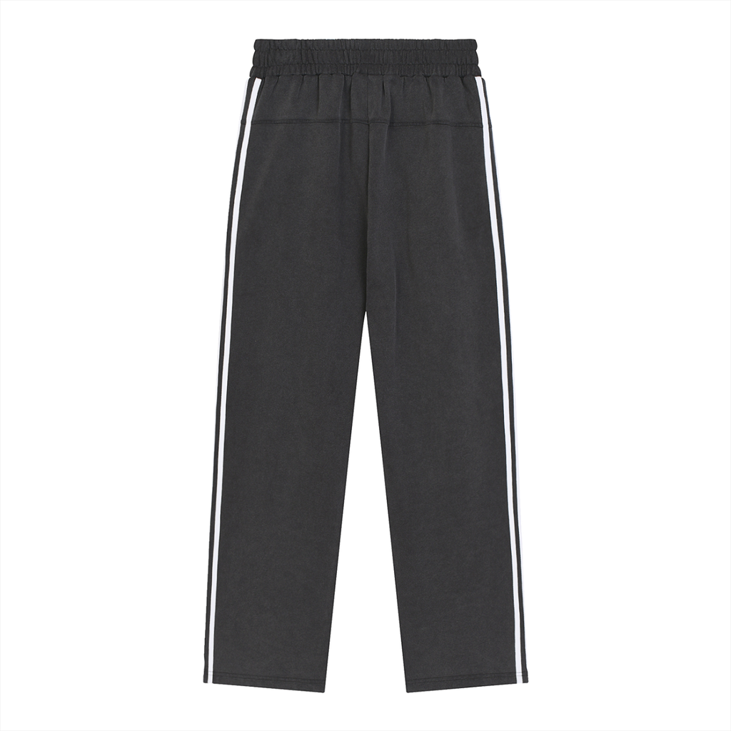 Snow Washed Contrast Tape Sweatpants