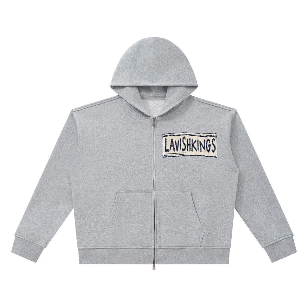 Unisex Heavyweight Full Zip Boxy Hoodie