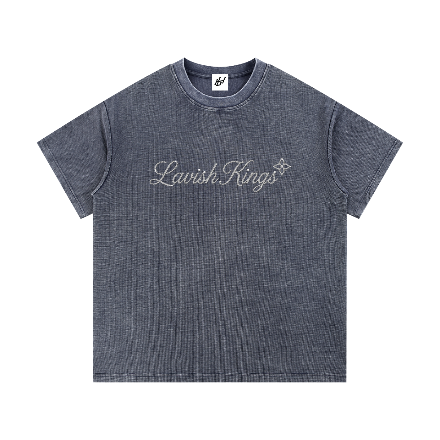 Mineral Wash Waffle Knit T-Shirt
