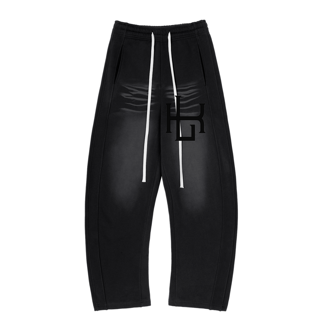 Sunfade Curved Blade Fleece Sweatpants - LavishKings