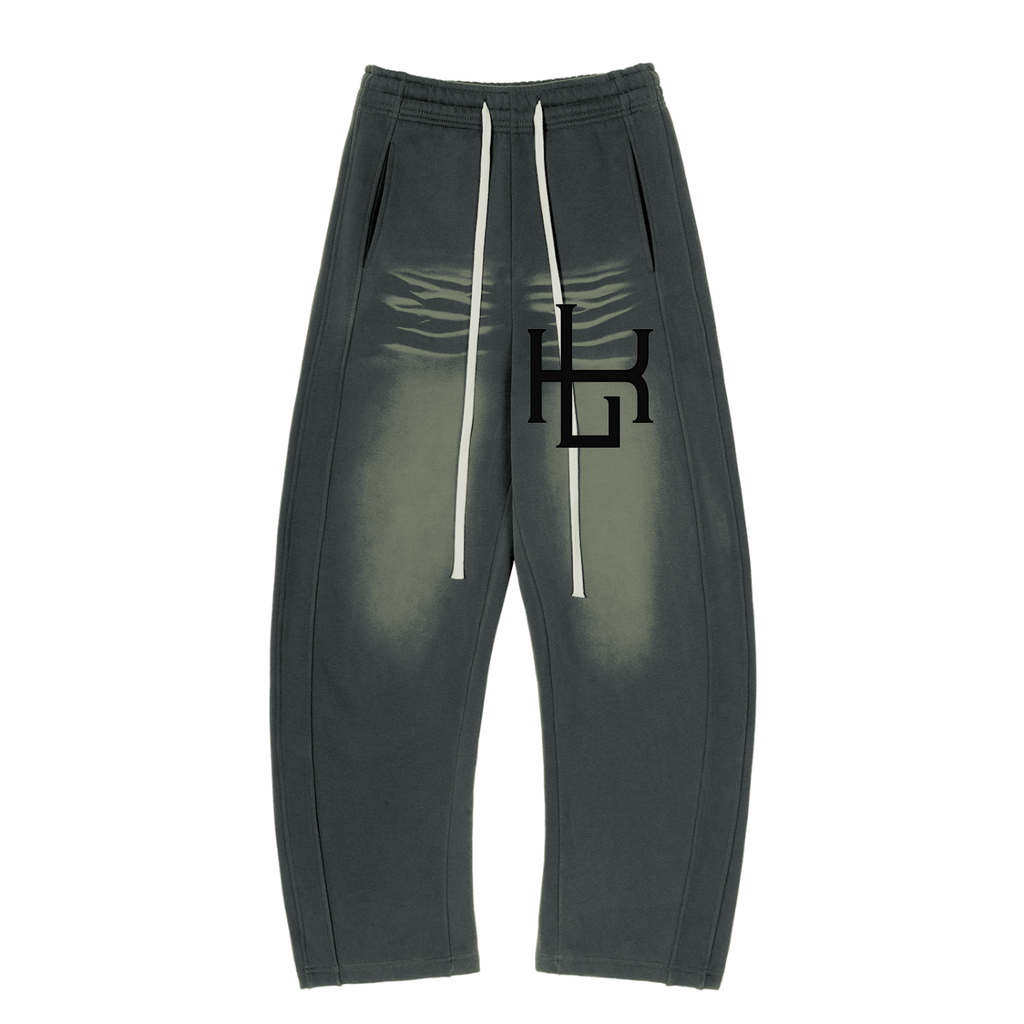 Sunfade Curved Blade Fleece Sweatpants - LavishKings